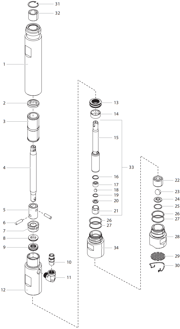 Impact 1040T Fluid Section 0532437A